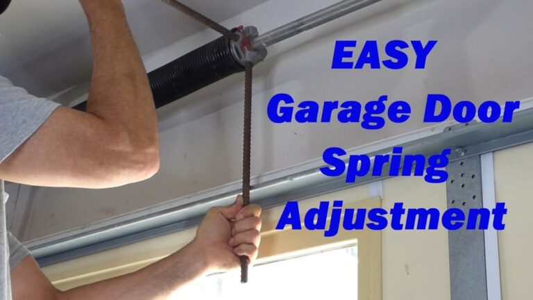 Adjusting Garage Door Springs