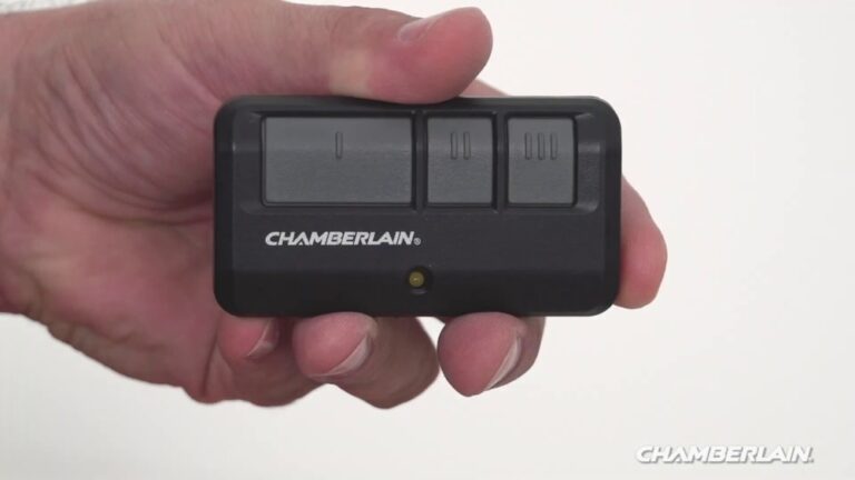 Chamberlain Garage Door Opener Programming