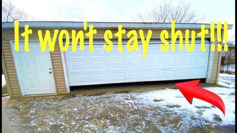 Garage Door Almost Closes Then Goes Back Up