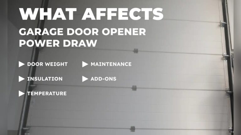 Garage Door Opener Amps