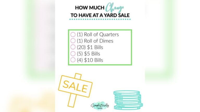 Garage Sale Change