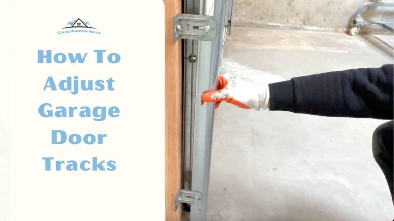How to Adjust a Garage Door