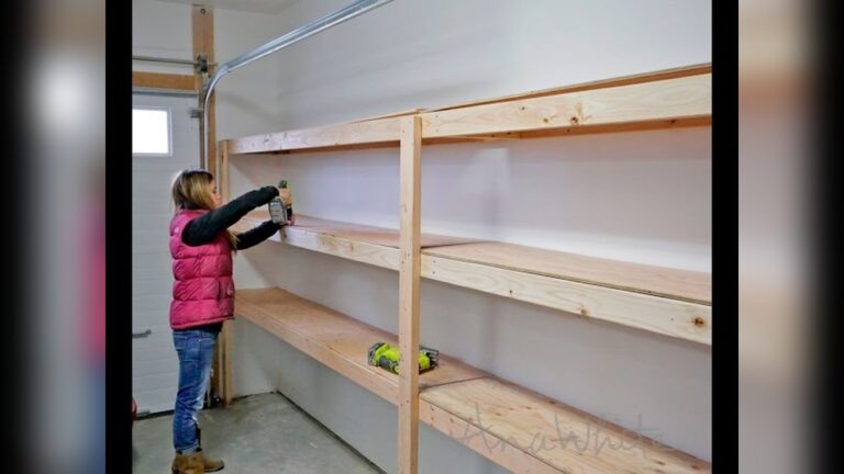 How to Build Garage Shelves