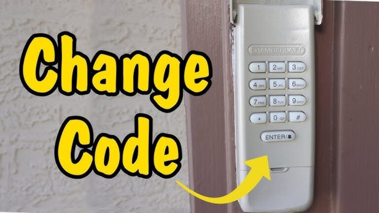 How to Change Code on Garage Door Keypad Chamberlain