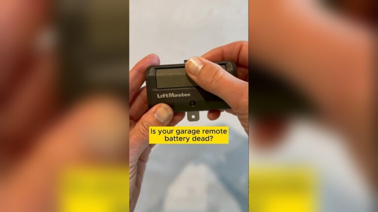 How to Change the Battery in a Liftmaster Garage Door Opener
