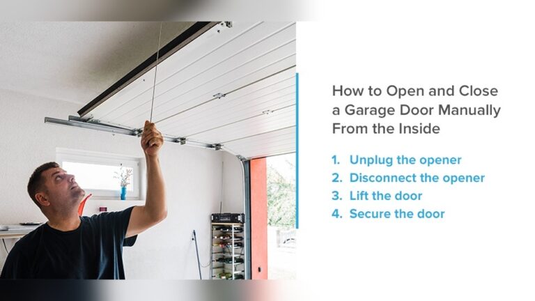 How to Close Garage Door Manually