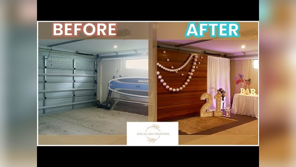 How to Cover Garage Walls for Party