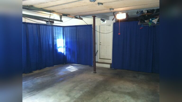 How to Drape Garage for Party