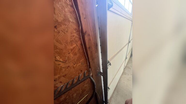How to Fix Gap on One Side of Garage Door
