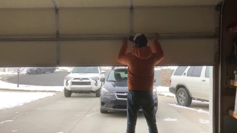 How to Open Garage Door With Broken Spring