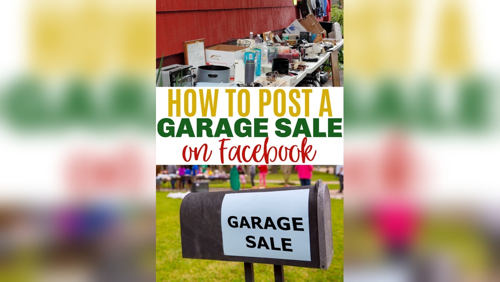 How to Post Garage Sale on Facebook