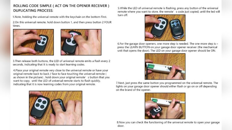 How to Program a Garage Door Remote from Another Remote