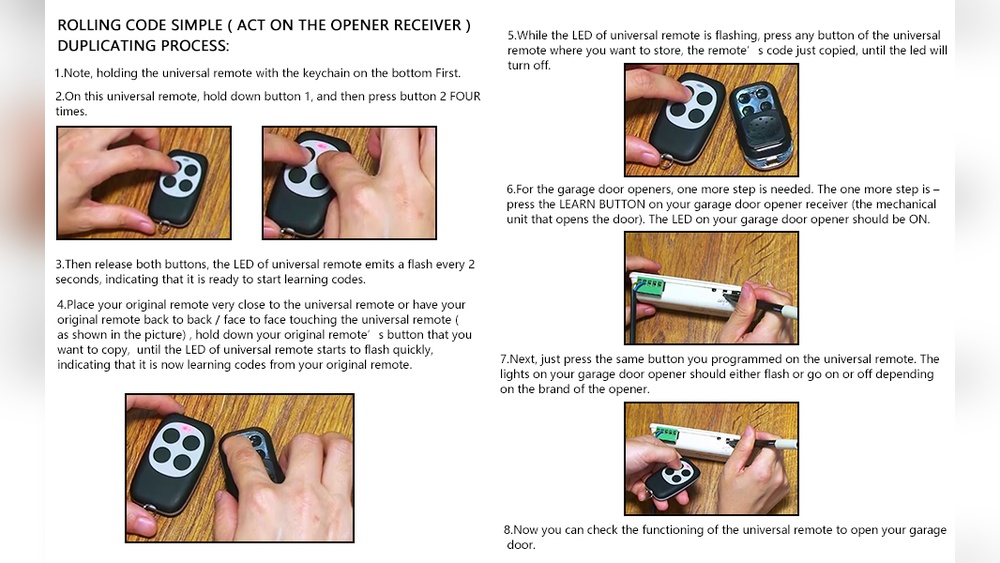 How to Program a Garage Door Remote from Another Remote