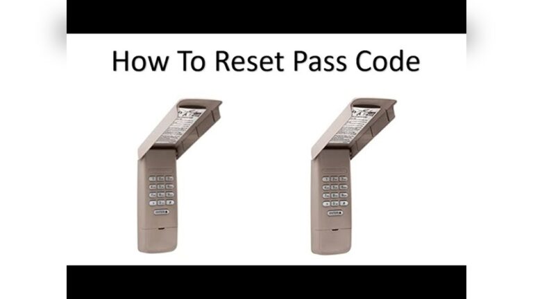 How to Reset Chamberlain Garage Door Keypad