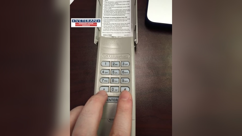 Reprogram Liftmaster Keypad