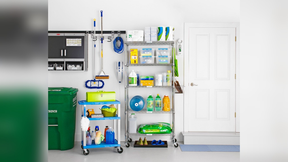 Storing Cleaning Supplies in the Garage