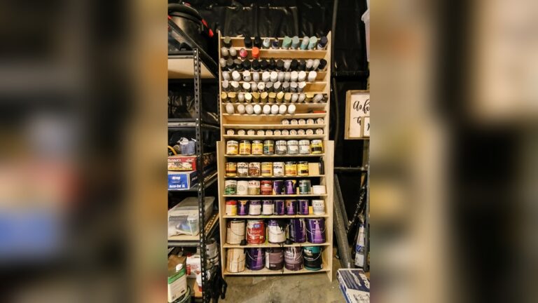 Storing Spray Paint in the Garage