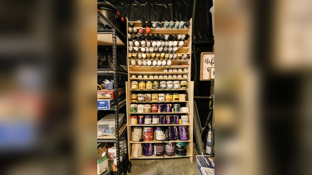 Storing Spray Paint in the Garage