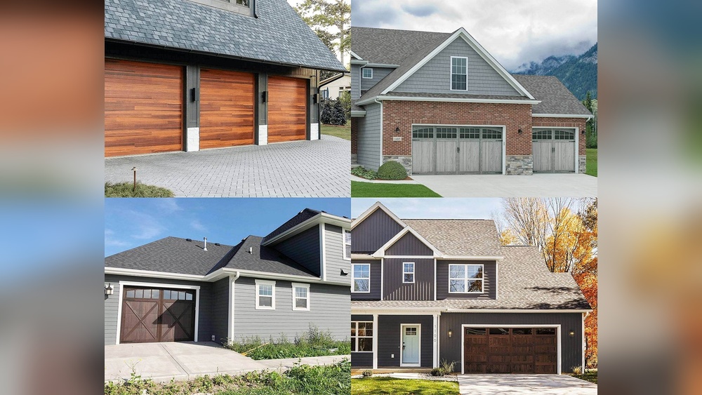What Color Garage Door With Grey House