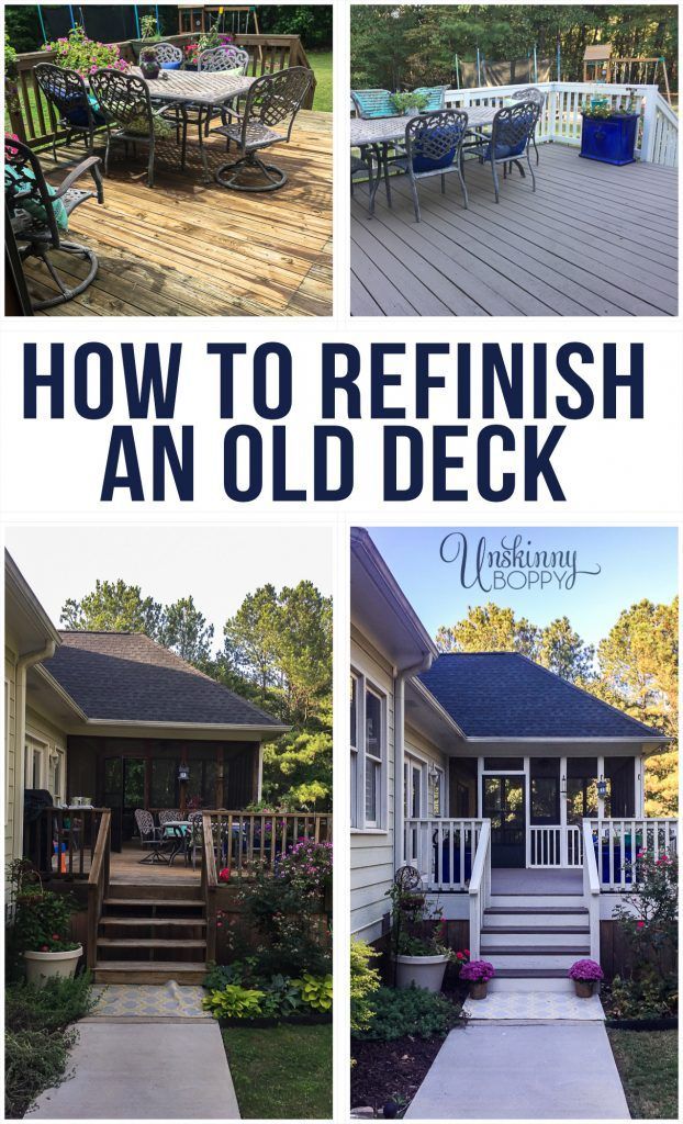 Refinish Deck Make Look Like New